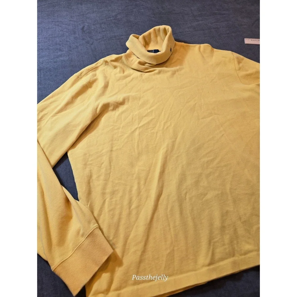 Polo Ralph Lauren Sweater Mens XXL 100% Cotton Pony Embroidered Turtleneck